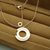 Loop Pendants Rose Gold Necklace