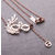 Masque Pendant Necklace with Hanging Charm