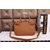 House check fabric leather top handle shoulder bag