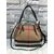 house check fabric with leather hobo shoulder bag