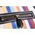 Luggage Top Handle Tote multi color strip cotton fabric