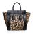 Mini Luggage Top Handle Tote Leopard