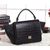 Small Trapeze Bag Croco Black