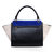 Small Trapeze Bag Suede Blue/Black/White