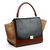 Small Trapeze Bag Suede Black/Brown/Coffee