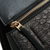 Black Python Leather Edge Bag