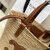Raffia small tote