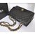 Black Lamb Skin Leather Quilting Chain Bag (Gold)