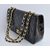 Black Patent Leather Quilting Chain Bag (Gold)