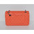 Orange Lamb Skin Leather 2.55 Classic flap bag (Nickel)