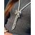 Rhinestone bow knot pearls long necklace