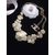 Spring flower pearl necklace