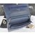 Dark blue leather flap bag