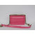 Pink cow hide leather flap bag