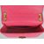 Fuchsia lamb skin leather flap bag