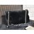 Black fur flap bag