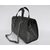 Black caviar leather handle bag