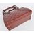 Dark red caviar leather handle bag