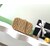 Vanity Case Braided Rattan & Gold-Tone Metal  Beige
