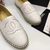 white patent leather espadrilles loafers