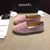 pink suede leather espadrilles loafers