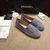 grey suede leather espadrilles loafers