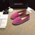 fuchsia suede leather espadrilles loafers