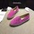 fuchsia suede leather espadrilles loafers