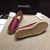 red lambskin leather espadrilles loafers