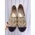 gold lizard pattern leather espadrilles loafers