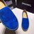 blue suede leather espadrilles loafers