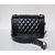 Black Leather Quilting  Mini Flap Shoulder Chain Bag