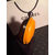 Orange Leather chain wine bottle