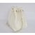 White cow hide leather bucket bag