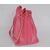 Fuchsia cow hide leather bucket bag