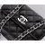 Black Lamb Skin Leather Turn Lock Chain Shoulder Bag