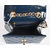 Blue Patent Leather Turn Lock Chain Shoulder Bag