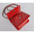 Red Patent Leather Turn Lock Chain Shoulder Bag