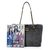 Cony hair metal chain shoulder strap tote