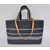 Denim large shopping tote bag