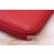 Zip Around Wallet Red Ball Skin Leather