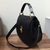 Original leather Drew round shape  flap shoulder bag