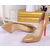 Beige patent leather pump