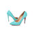 Blue Patent Leather Rivets Pump