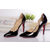 patent leather point head pump