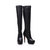 Leather platform pump long boots