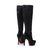 Leather platform pump long boots