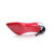 Red patent leather pointed head slingback pump