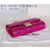 Metallic leather metal chain clutch