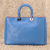 Diorissimo Blue Nappa Leather Handle Bag